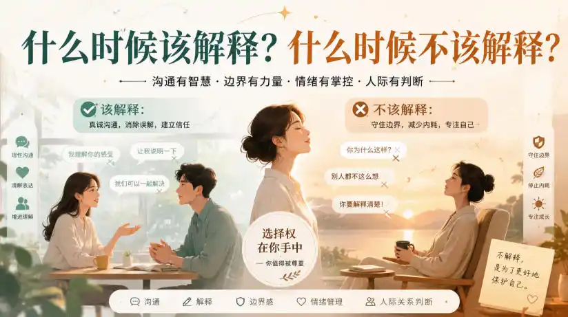 付费文章:什么时候该解释?什么时候不该解释?-大师兄轻创