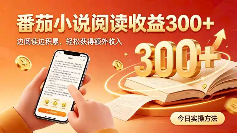 全自动番茄挂机玩法，日入300+边阅读边积累，轻松获得额外收入;大师兄轻创